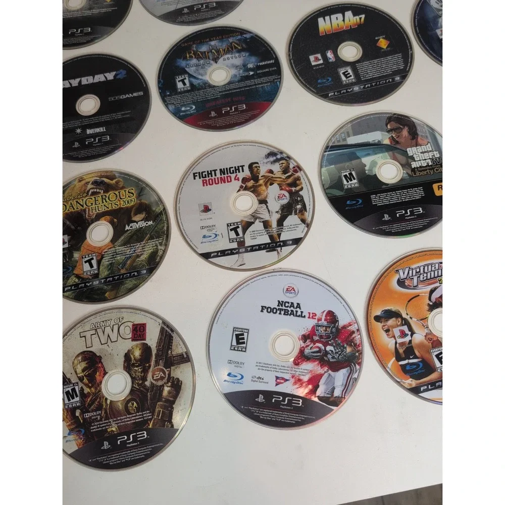 Mixed Lot Of 25 PS3 Games God Of War Heavy Rain Batman GTA & More